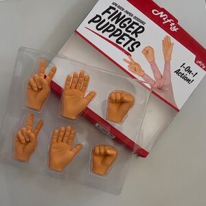 Nifty Finger Puppets 6-Pack Rock-Paper-Scissors Gag Gift